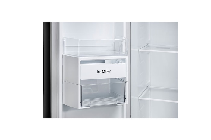 LG 655L Side-by-Side Refrigerator, Smart Inverter Compressor, Multi Air Flow, Express Freezing, Western Black, 3 Star, GL-B257HWBY