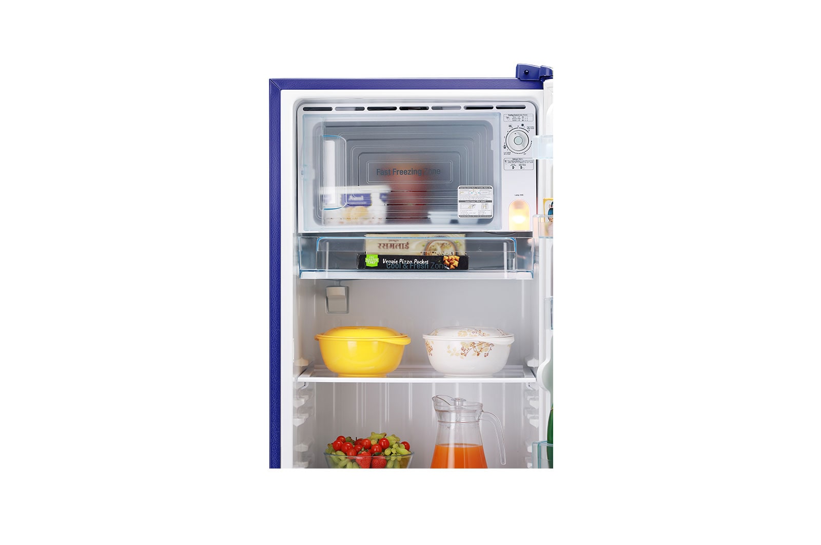 LG 261L, 3 Star, Smart Inverter Compressor, Smart Connect, Blue Charm Finish, Direct Cool Single Door Refrigerator, GL-B281BBCX