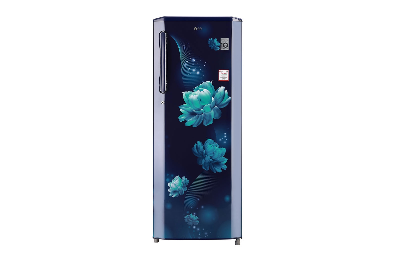 LG 261 Ltr, 3 Star, Smart Inverter Compressor, Smart Connect, Blue Charm Finish, Direct Cool Single Door Refrigerator, GL-B281BBCX
