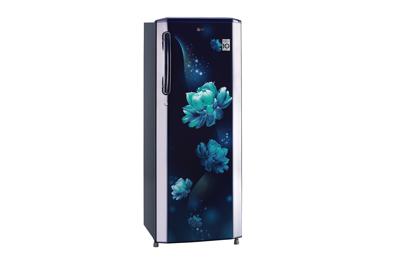 LG 261L, 3 Star, Smart Inverter Compressor, Smart Connect, Blue Charm Finish, Direct Cool Single Door Refrigerator, GL-B281BBCX