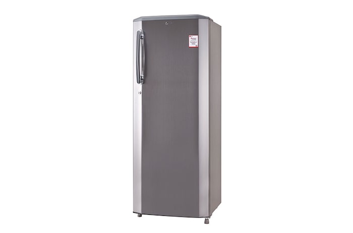 LG 261L Single Door Refrigerator, Smart Connect™, Solar Smart*, Shiny Steel Finish, 3 Star, GL-B281BPZX