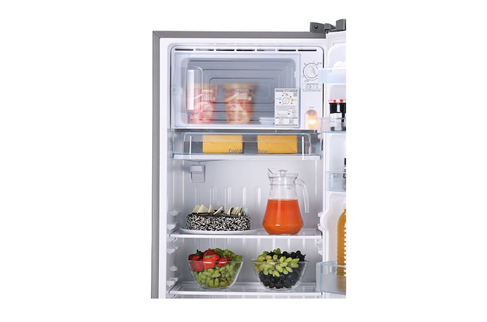 LG 261L Single Door Refrigerator, Smart Connect™, Solar Smart*, Shiny Steel Finish, 3 Star, GL-B281BPZX