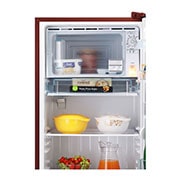 LG 261L, 3 Star, Smart Inverter Compressor, Smart Connect, Scarlet Charm Finish, Direct Cool Single Door Refrigerator, GL-B281BSCX