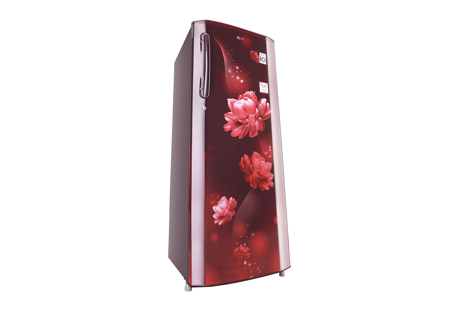 LG 261L, 3 Star, Smart Inverter Compressor, Smart Connect, Scarlet Charm Finish, Direct Cool Single Door Refrigerator, GL-B281BSCX