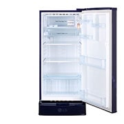 LG 185L, 3 Star, With Base Stand Drawer, Blue Euphoria Finish, Direct Cool Single Door Refrigerator, GL-D199OBED