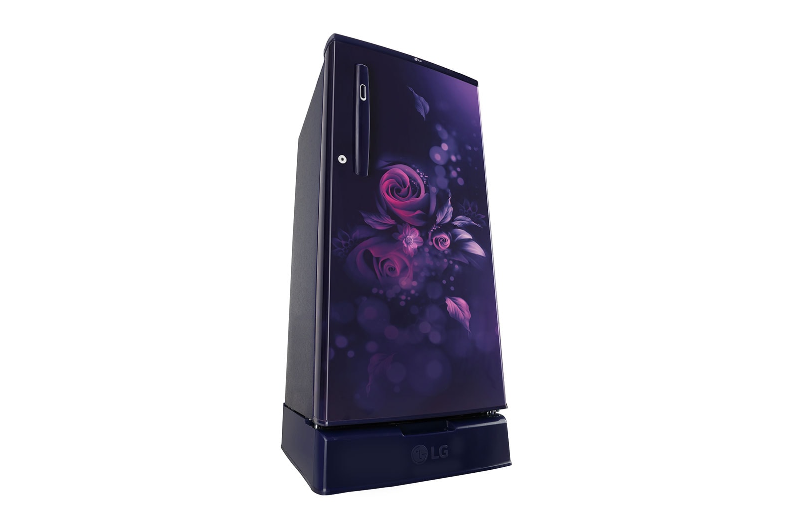 LG 185L, 3 Star, With Base Stand Drawer, Blue Euphoria Finish, Direct Cool Single Door Refrigerator, GL-D199OBED