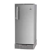 LG 185L, 4 Star, Smart Inverter Compressor, Smart Connect, With Base Stand Drawer, Shiny Steel Finish, Direct Cool Single Door Refrigerator, GL-D199OPZY