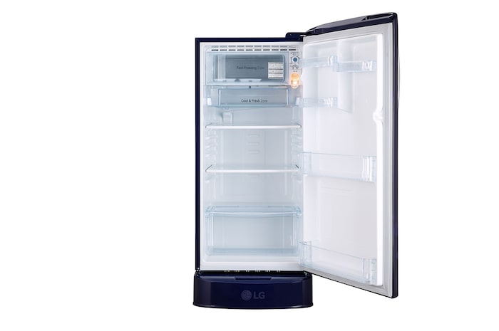 Front view with door open