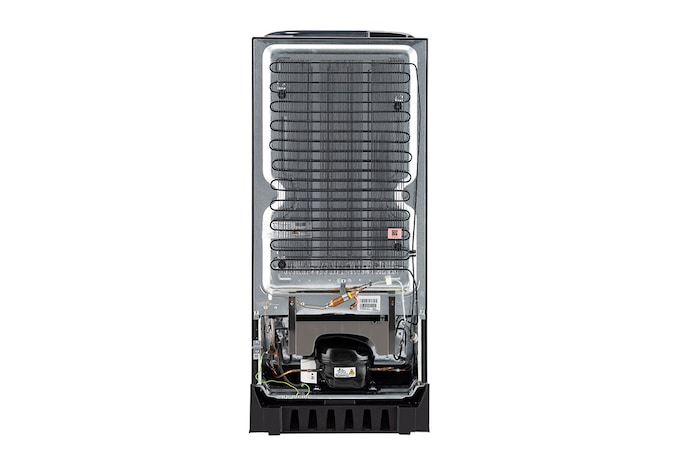 LG 185L, 3 Star, With Base Stand Drawer, Ebony Regal Finish, Direct Cool Single Door Refrigerator, GL-D201AELD