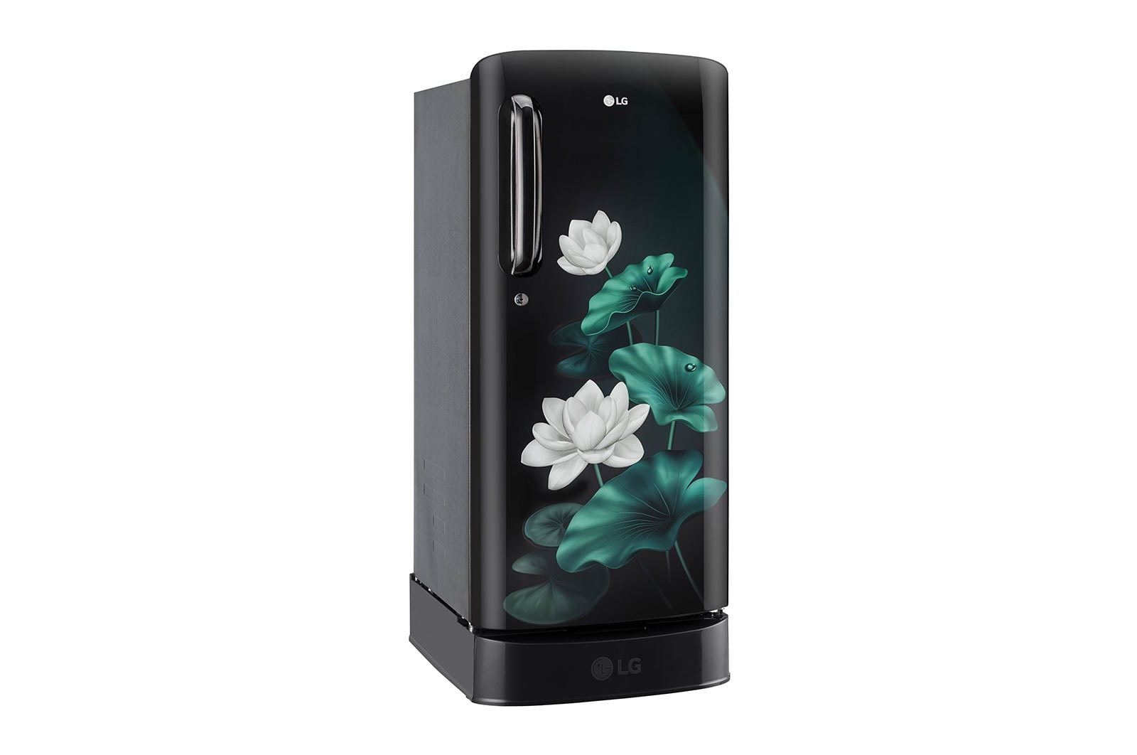 LG 185L, 3 Star, With Base Stand Drawer, Ebony Regal Finish, Direct Cool Single Door Refrigerator, GL-D201AELD