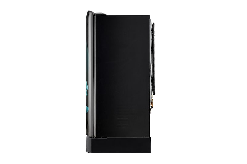 LG 185L, 3 Star, With Base Stand Drawer, Ebony Regal Finish, Direct Cool Single Door Refrigerator, GL-D201AELD