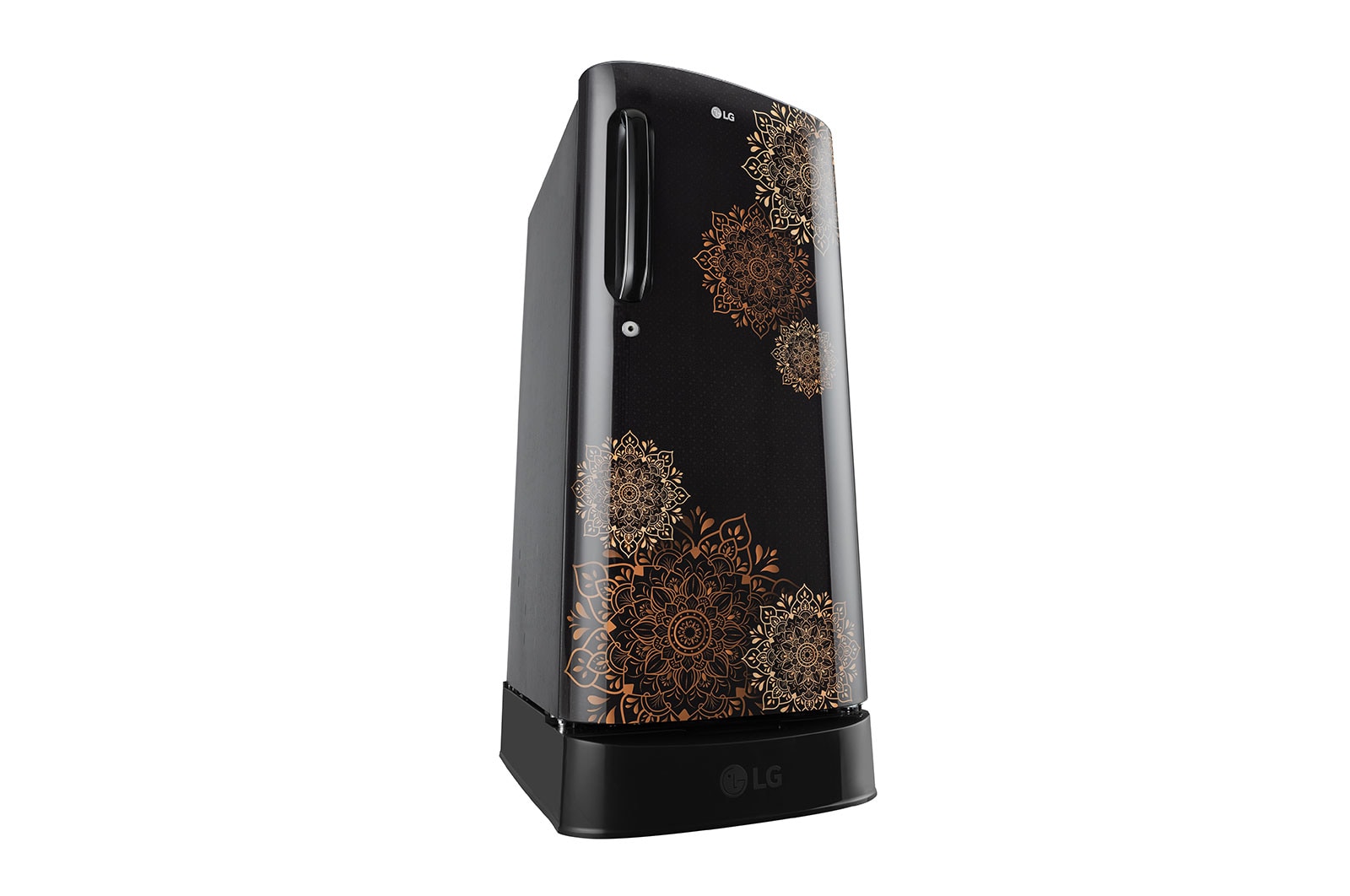 LG 185L, 3 Star, With Base Stand Drawer, Ebony Regal Finish, Direct Cool Single Door Refrigerator, GL-D201AERD