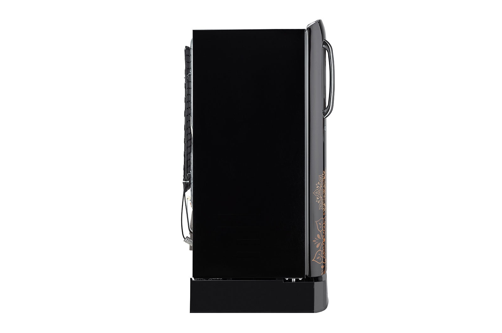 LG 185L, 3 Star, With Base Stand Drawer, Ebony Regal Finish, Direct Cool Single Door Refrigerator, GL-D201AERD