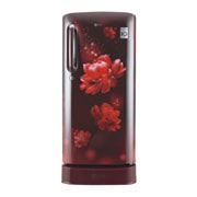 LG 185L, 5 Star, Direct Cool Single Door Refrigerator, Scarlet Charm Finish, 2023 Model, GL-D201ASCU