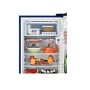 LG 201L, 5 Star, Smart Inverter Compressor, Smart Connect, With Base Stand Drawer, Blue Euphoria Finish, Direct Cool Single Door Refrigerator, GL-D211HBEZ
