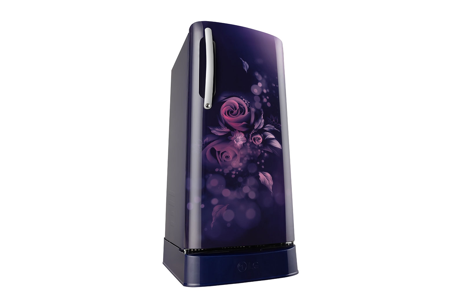 LG 201L, 5 Star, Smart Inverter Compressor, Smart Connect, With Base Stand Drawer, Blue Euphoria Finish, Direct Cool Single Door Refrigerator, GL-D211HBEZ
