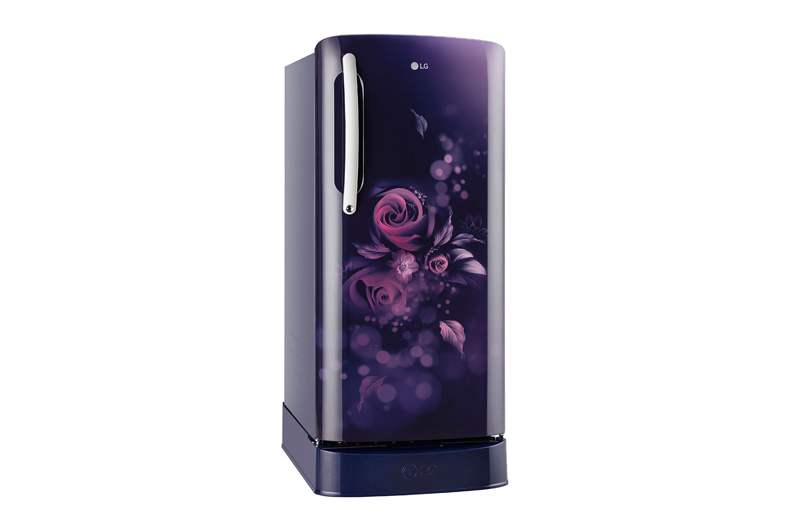 LG 201L, 5 Star, Smart Inverter Compressor, Smart Connect, With Base Stand Drawer, Blue Euphoria Finish, Direct Cool Single Door Refrigerator, GL-D211HBEZ