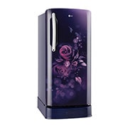 LG 201L, 5 Star, Smart Inverter Compressor, Smart Connect, With Base Stand Drawer, Blue Euphoria Finish, Direct Cool Single Door Refrigerator, GL-D211HBEZ