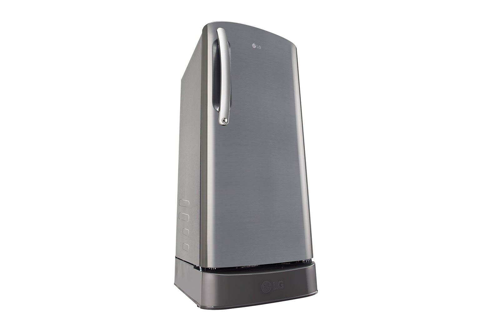 LG 201L, 5 Star, Smart Inverter Compressor, Smart Connect, With Base Stand Drawer, Shiny Steel Finish, Direct Cool Single Door Refrigerator, GL-D211HPZZ