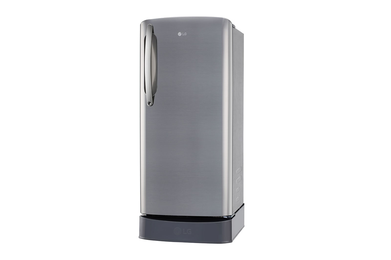 LG 201L, 5 Star, Smart Inverter Compressor, Smart Connect, With Base Stand Drawer, Shiny Steel Finish, Direct Cool Single Door Refrigerator, GL-D211HPZZ