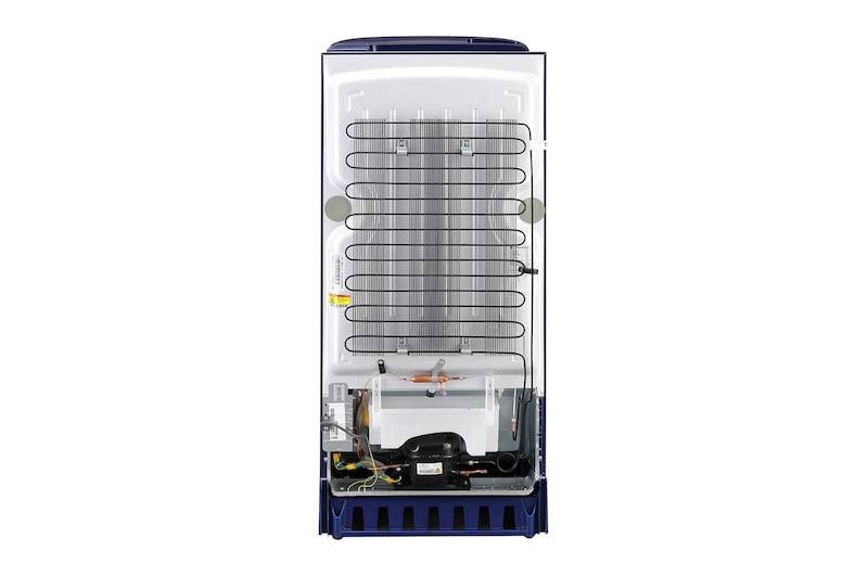 LG 205L, 4 Star, Smart Inverter Compressor, Smart Connect, With Base Stand Drawer, Blue Charm Finish, Direct Cool Single Door Refrigerator, GL-D221ABCY