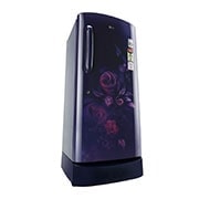 LG 205L, 5 Star, Smart Inverter Compressor, Smart Connect, With Base Stand Drawer, Blue Euphoria Finish, Direct Cool Single Door Refrigerator, GL-D221ABEZ