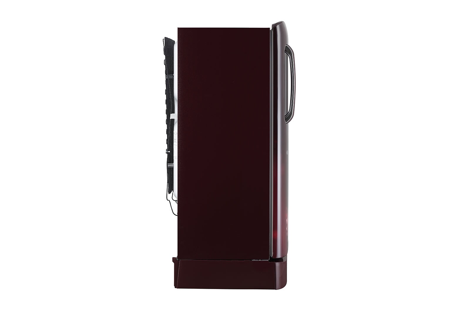 LG 205L,5 Star, Smart Inverter Compressor, Smart Connect, With Base Stand Drawer, Scarlet Charm Finish, Direct Cool Single Door Refrigerator, GL-D221ASCU