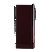 LG 205L,5 Star, Smart Inverter Compressor, Smart Connect, With Base Stand Drawer, Scarlet Charm Finish, Direct Cool Single Door Refrigerator, GL-D221ASCU