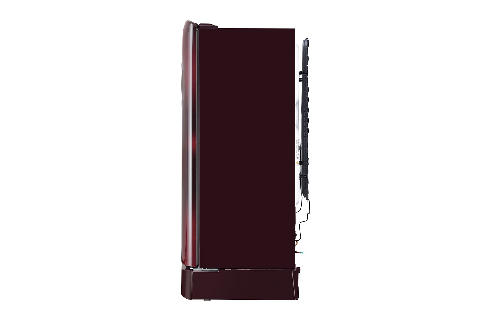 LG 205L,5 Star, Smart Inverter Compressor, Smart Connect, With Base Stand Drawer, Scarlet Charm Finish, Direct Cool Single Door Refrigerator, GL-D221ASCU