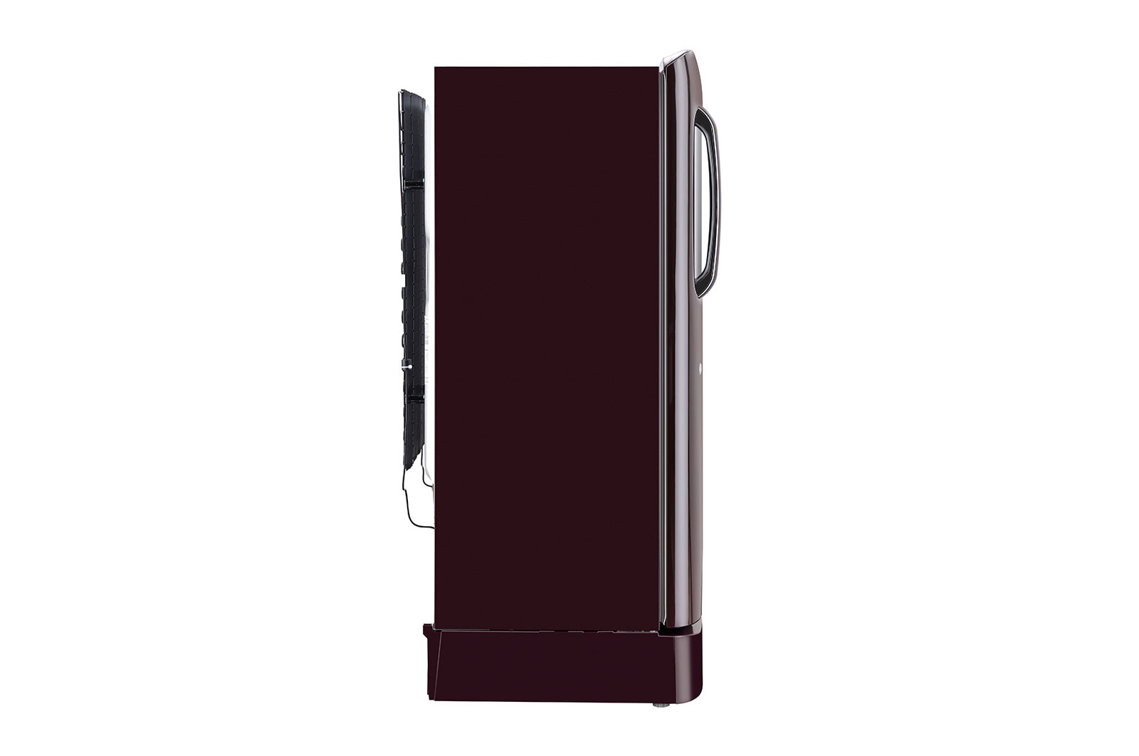 LG 205L, 5 Star, Smart Inverter Compressor, Smart Connect, With Base Stand Drawer, Scarlet Euphoria Finish, Direct Cool Single Door Refrigerator, GL-D221ASEZ