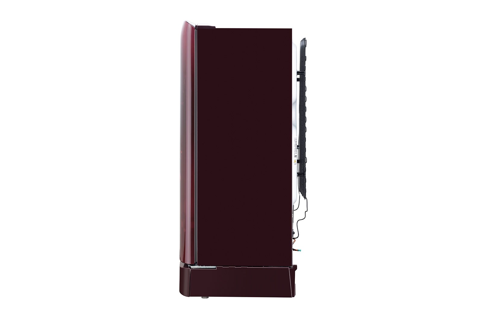 LG 205L, 5 Star, Smart Inverter Compressor, Smart Connect, With Base Stand Drawer, Scarlet Euphoria Finish, Direct Cool Single Door Refrigerator, GL-D221ASEZ