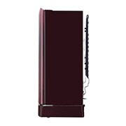LG 205L, 5 Star, Smart Inverter Compressor, Smart Connect, With Base Stand Drawer, Scarlet Euphoria Finish, Direct Cool Single Door Refrigerator, GL-D221ASEZ