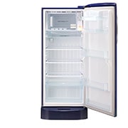 LG 224L, 5 Star, Smart Inverter Compressor, Smart Connect, With Base Stand Drawer, Blue Charm Finish, Direct Cool Single Door Refrigerator, GL-D241ABCU