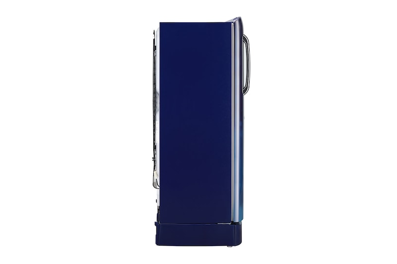 LG 224L Single Door Refrigerator, Smart Inverter Compressor, Smart Connect, Base Stand Drawer, Blue Charm Finish, 5 Star, GL-D241ABCU