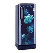 LG 224L, 4 Star, Smart Inverter Compressor, Smart Connect, With Base Stand Drawer, Blue Charm Finish, Direct Cool Single Door Refrigerator, GL-D241ABCY