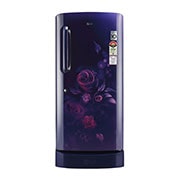 LG 224L, 4 Star, Smart Inverter Compressor, Smart Connect, With Base Stand Drawer, Blue Euphoria Finish, Direct Cool Single Door Refrigerator, GL-D241ABEY