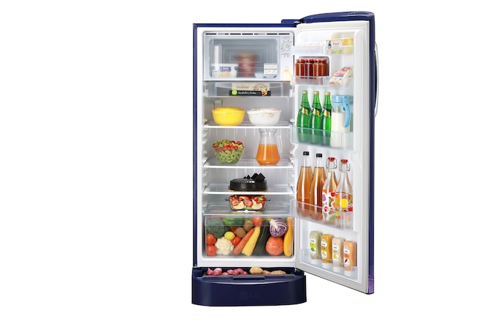 front view with door open