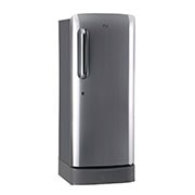 LG 224L Single Door Refrigerator with Base Stand Drawer, Smart Inverter Compressor, and Smart Connect in Shiny Steel, 5-Star, GL-D241APZU