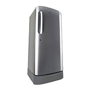 LG 224L Single Door Refrigerator with Base Stand Drawer, Smart Inverter Compressor, and Smart Connect in Shiny Steel, 5-Star, GL-D241APZU