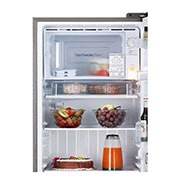 LG 224L, 4 Star, Smart Inverter Compressor, Smart Connect, With Base Stand Drawer, Shiny Steel Finish, Direct Cool Single Door Refrigerator, GL-D241APZY