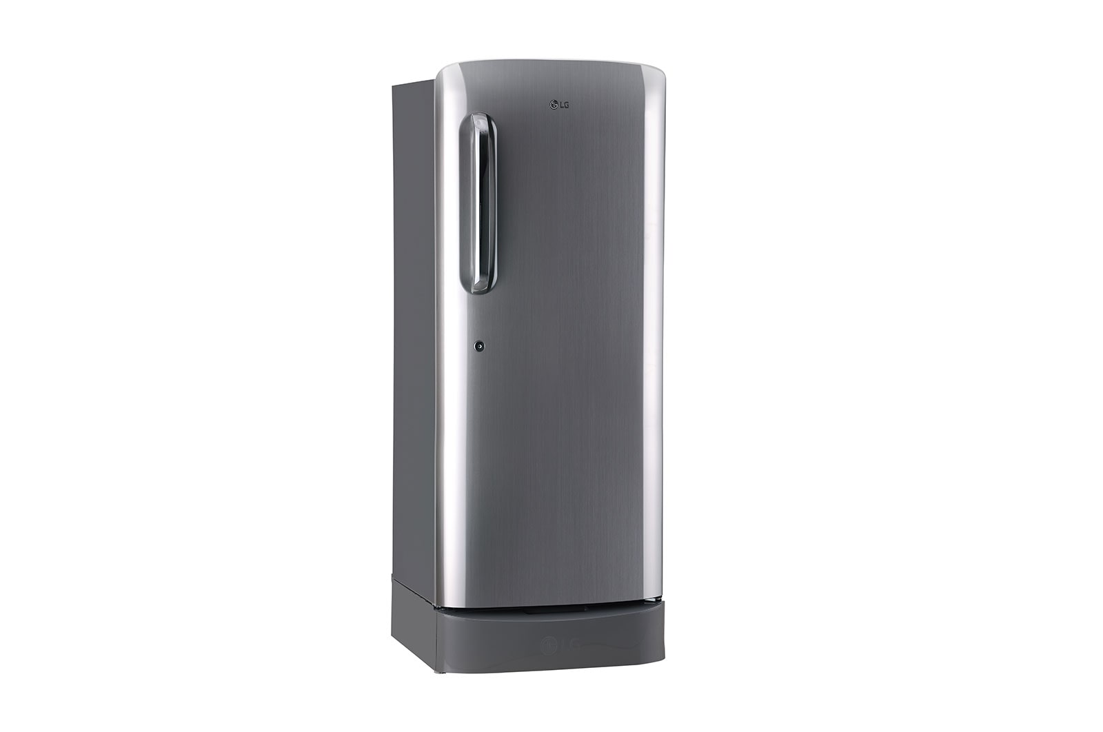 LG 224L, 4 Star, Smart Inverter Compressor, Smart Connect, With Base Stand Drawer, Shiny Steel Finish, Direct Cool Single Door Refrigerator, GL-D241APZY