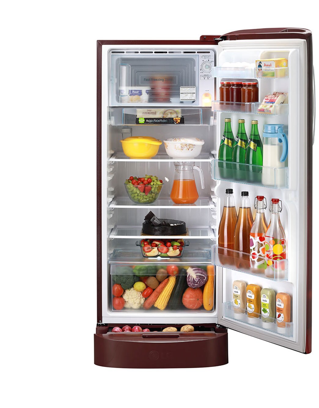 LG 224L Single Door Refrigerator - GL-D241ASCU | LG IN