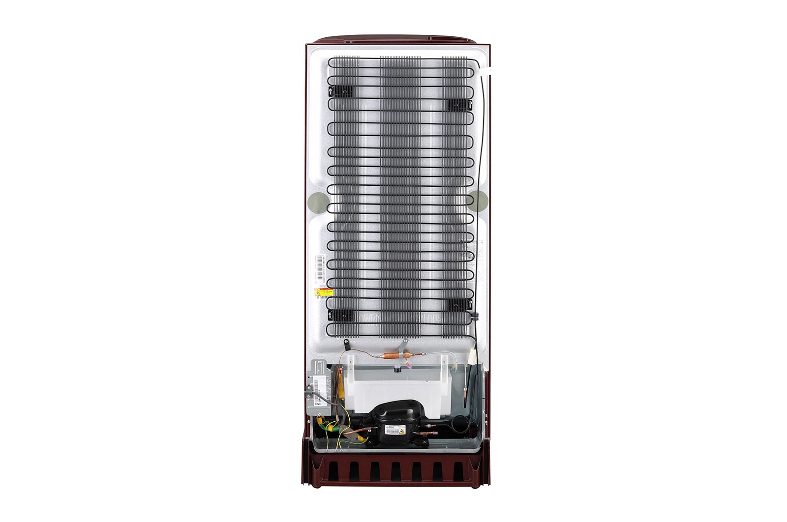 LG 224L, 4 Star, Smart Inverter Compressor, Smart Connect, With Base Stand Drawer, Scarlet Charm Finish, Direct Cool Single Door Refrigerator, GL-D241ASCY