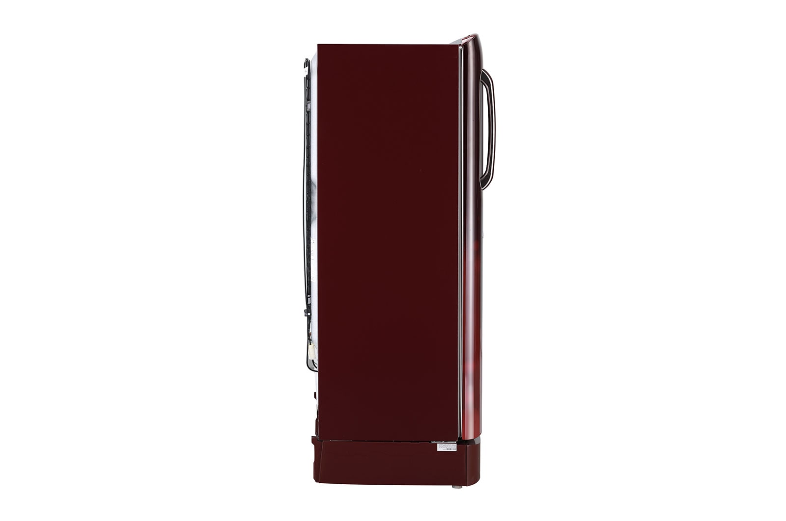 LG 224L, 4 Star, Smart Inverter Compressor, Smart Connect, With Base Stand Drawer, Scarlet Charm Finish, Direct Cool Single Door Refrigerator, GL-D241ASCY