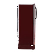 LG 224L, 4 Star, Smart Inverter Compressor, Smart Connect, With Base Stand Drawer, Scarlet Charm Finish, Direct Cool Single Door Refrigerator, GL-D241ASCY