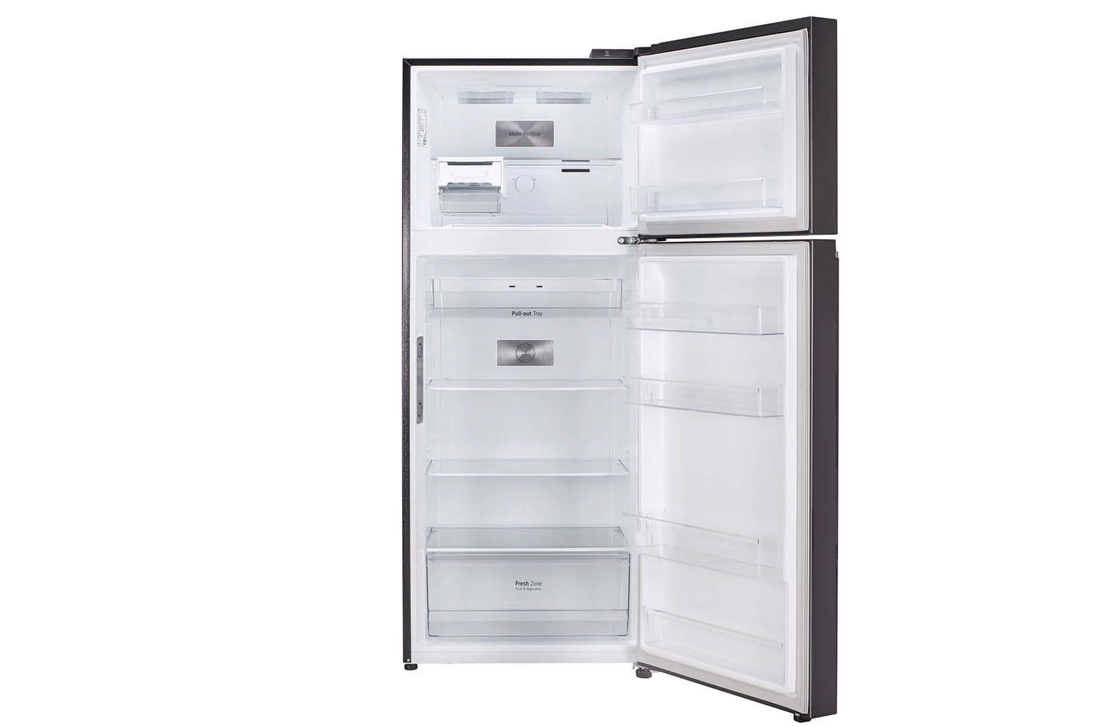 LG  LG 380L, 2 Star, Smart Inverter Compressor, DoorCooling+™,Ebony Sheen Finish, Frost-Free Double Door Refrigerator, GL-D412SESY