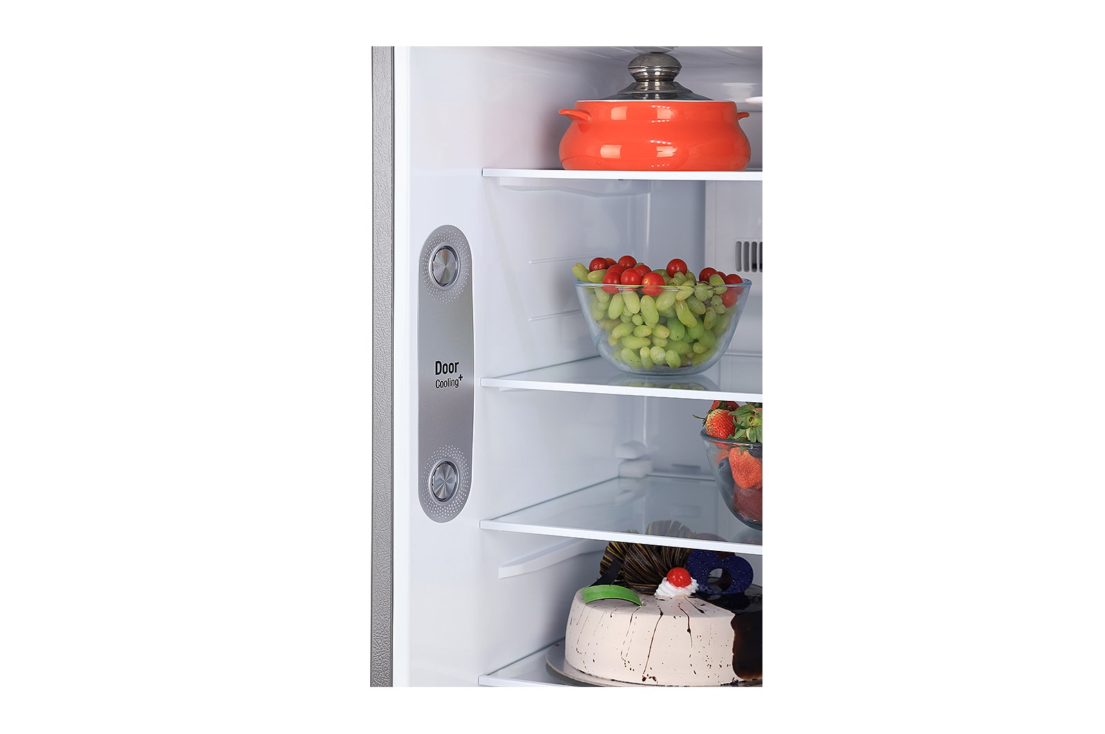 LG 242L Double Door Refrigerator with Door Cooling+™, Smart Diagnosis™, Multi Air Flow, Shiny Steel Finish, 3 Star, GL-I292RPZX