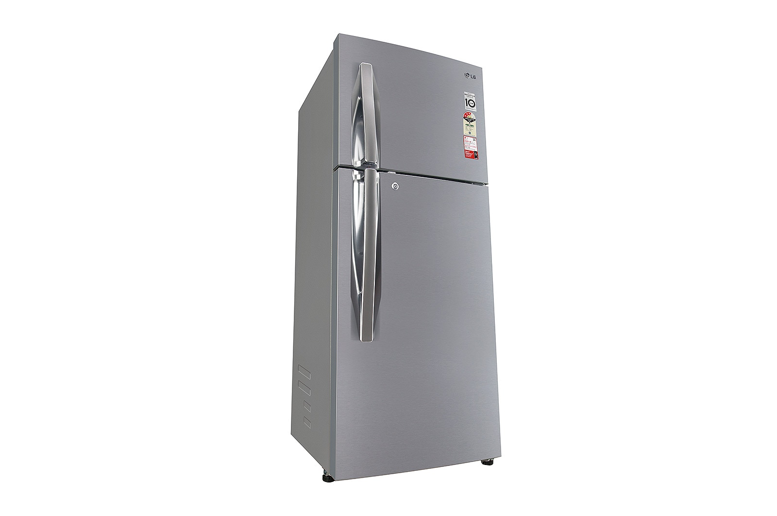 LG 242L Double Door Refrigerator with Door Cooling+™, Smart Diagnosis™, Multi Air Flow, Shiny Steel Finish, 3 Star, GL-I292RPZX