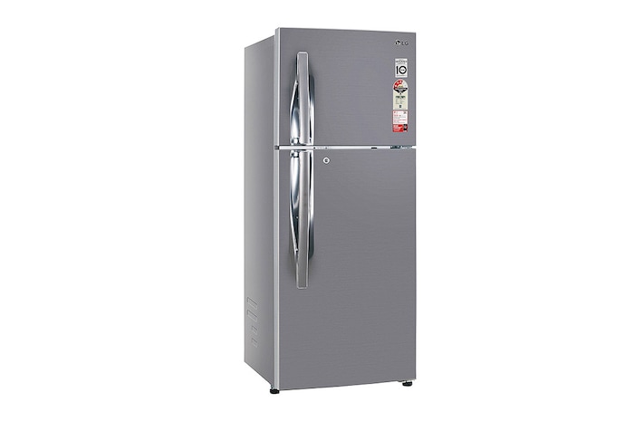 LG 242L Double Door Refrigerator with Door Cooling+™, Multi Air Flow, Shiny Steel Finish, 3 Star, GL-I292RPZX