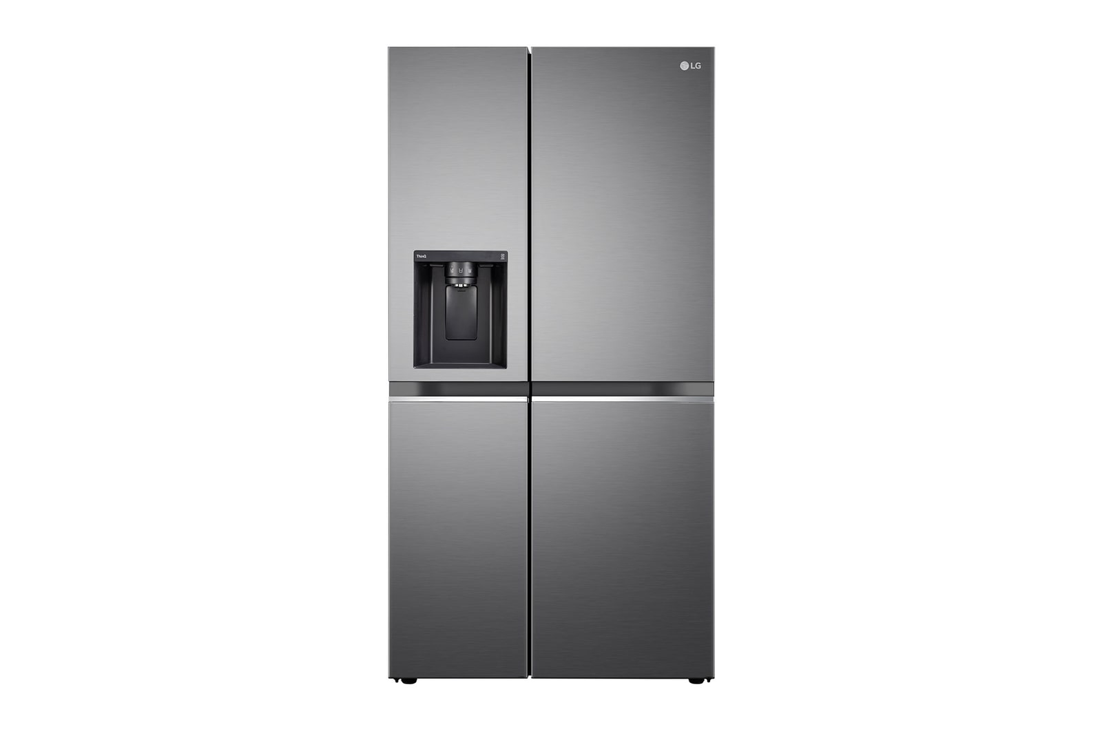 LG gl-l257cpz3 side-by-side-refrigerator front view